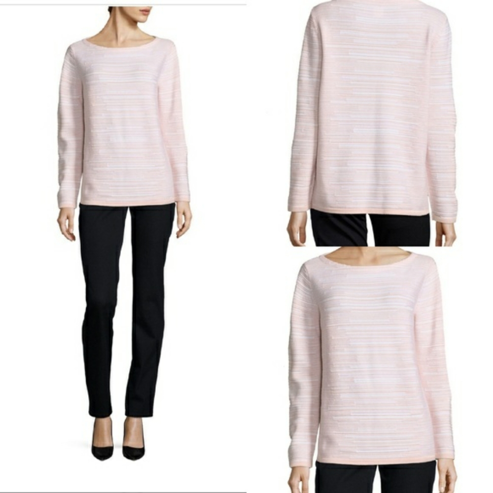 Lafayette 148 New York Sweater Wool flanne…